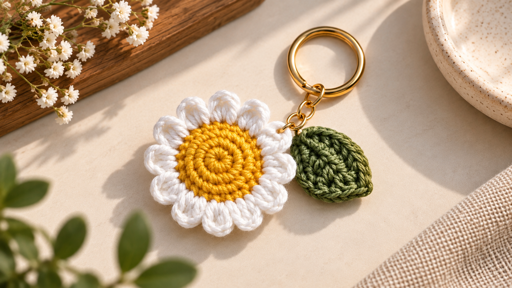 Daisy Bloom Keyring