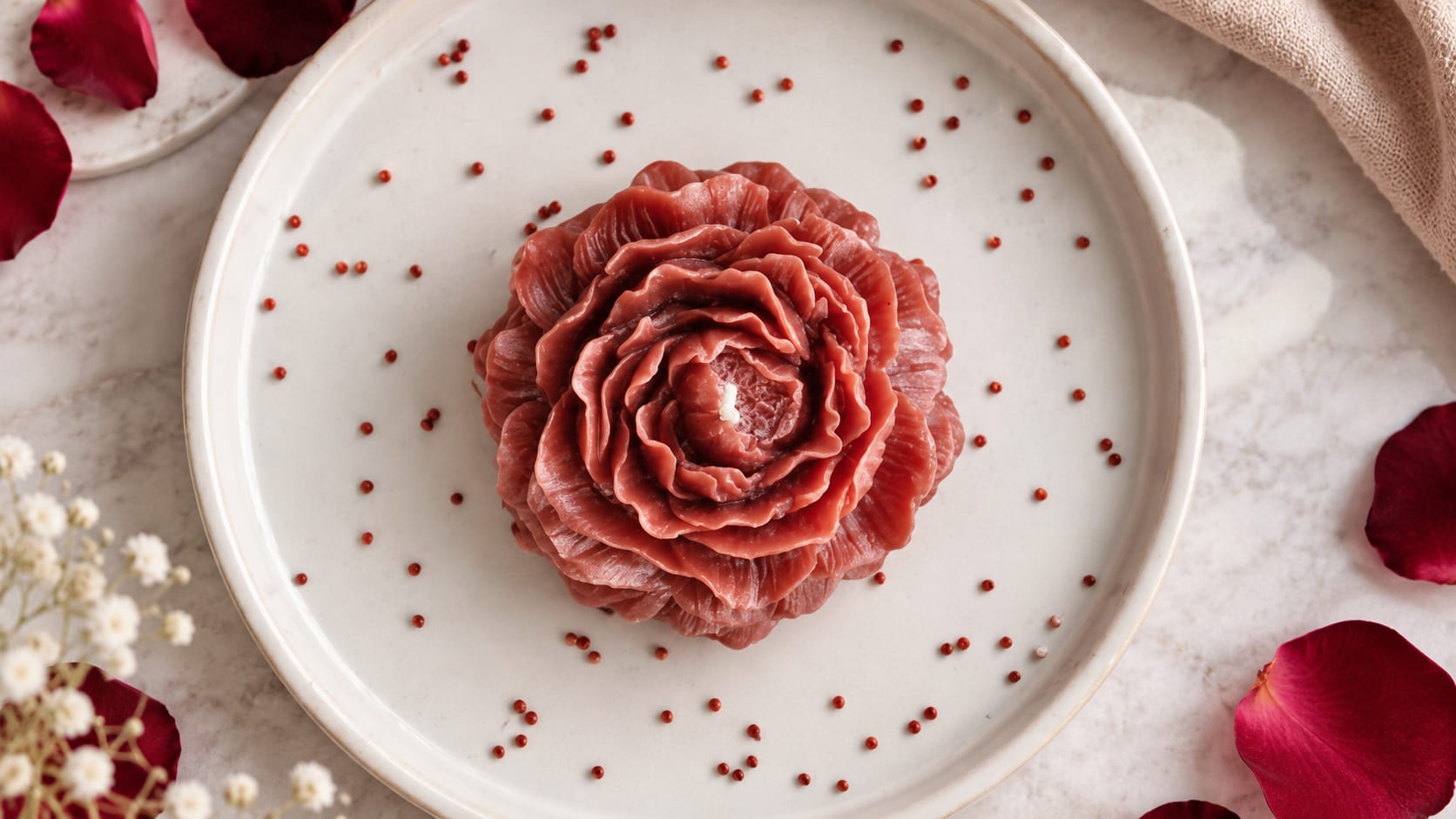Rose Candle