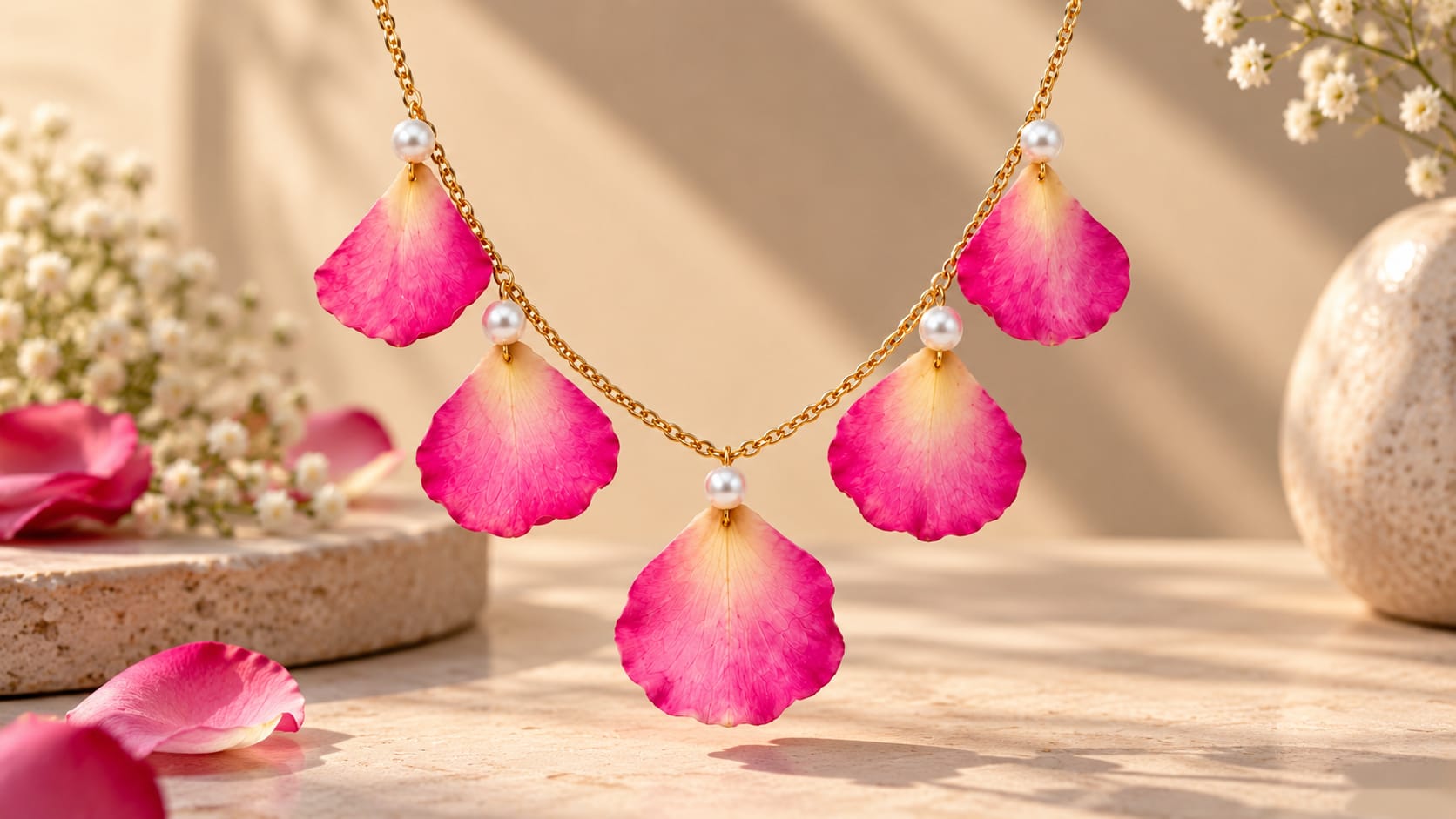 Pressed Flower Necklace