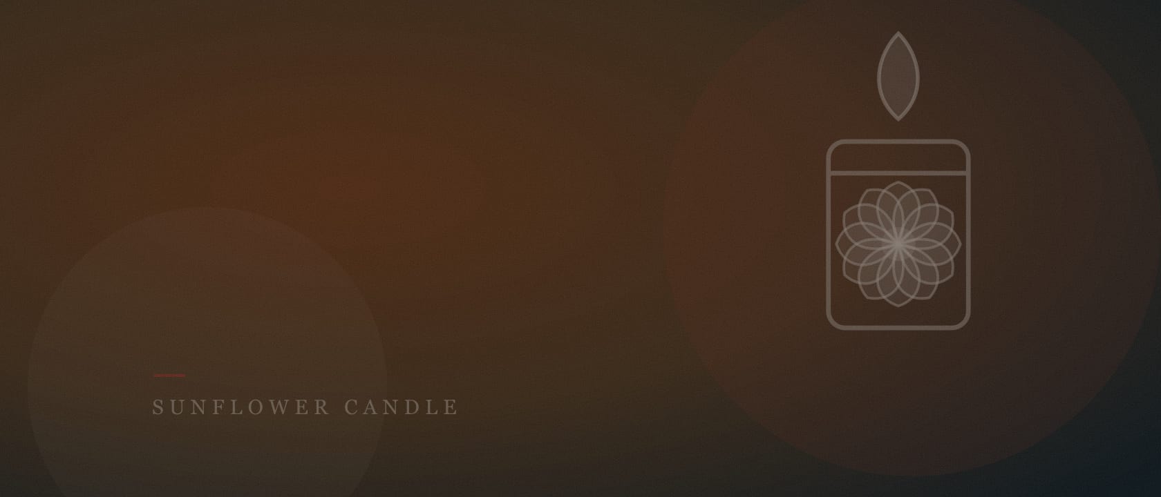Sunflower Candle