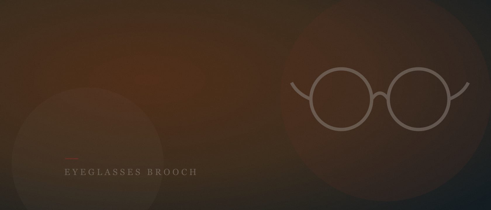 Eyeglasses Brooch