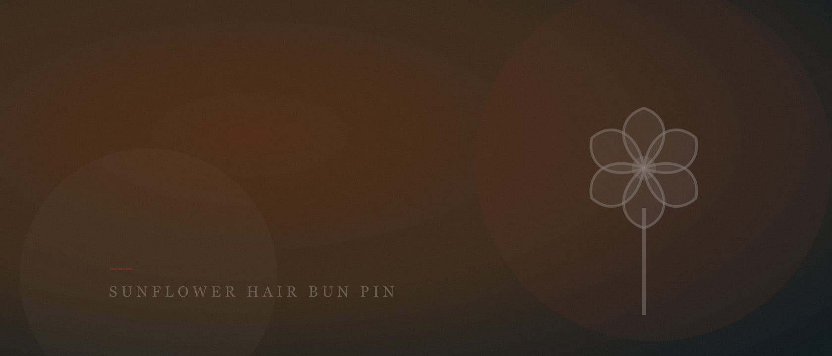 Rose Hair Bun Pin