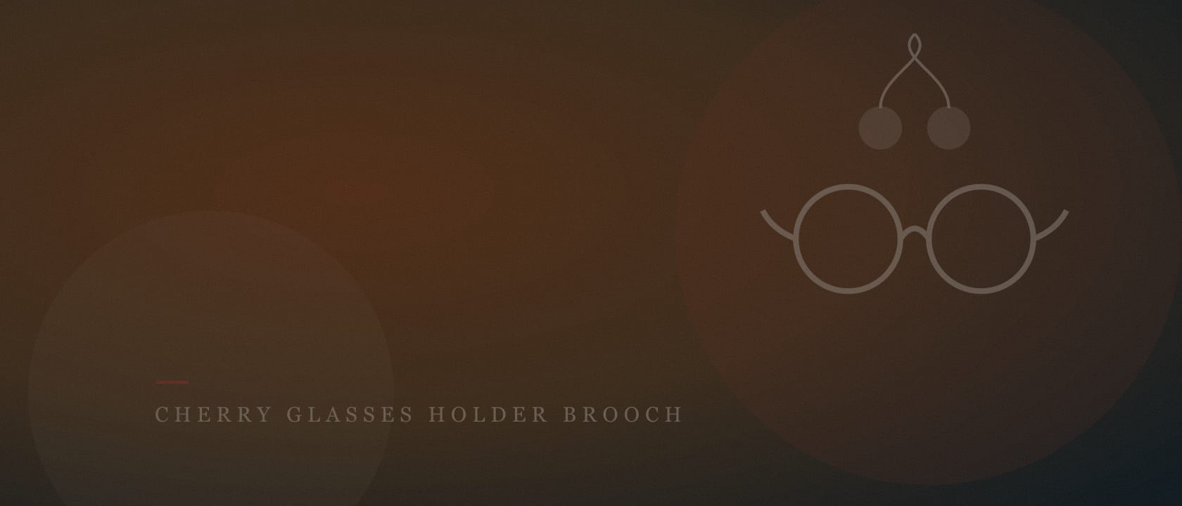 Cherry Glasses Holder Brooch