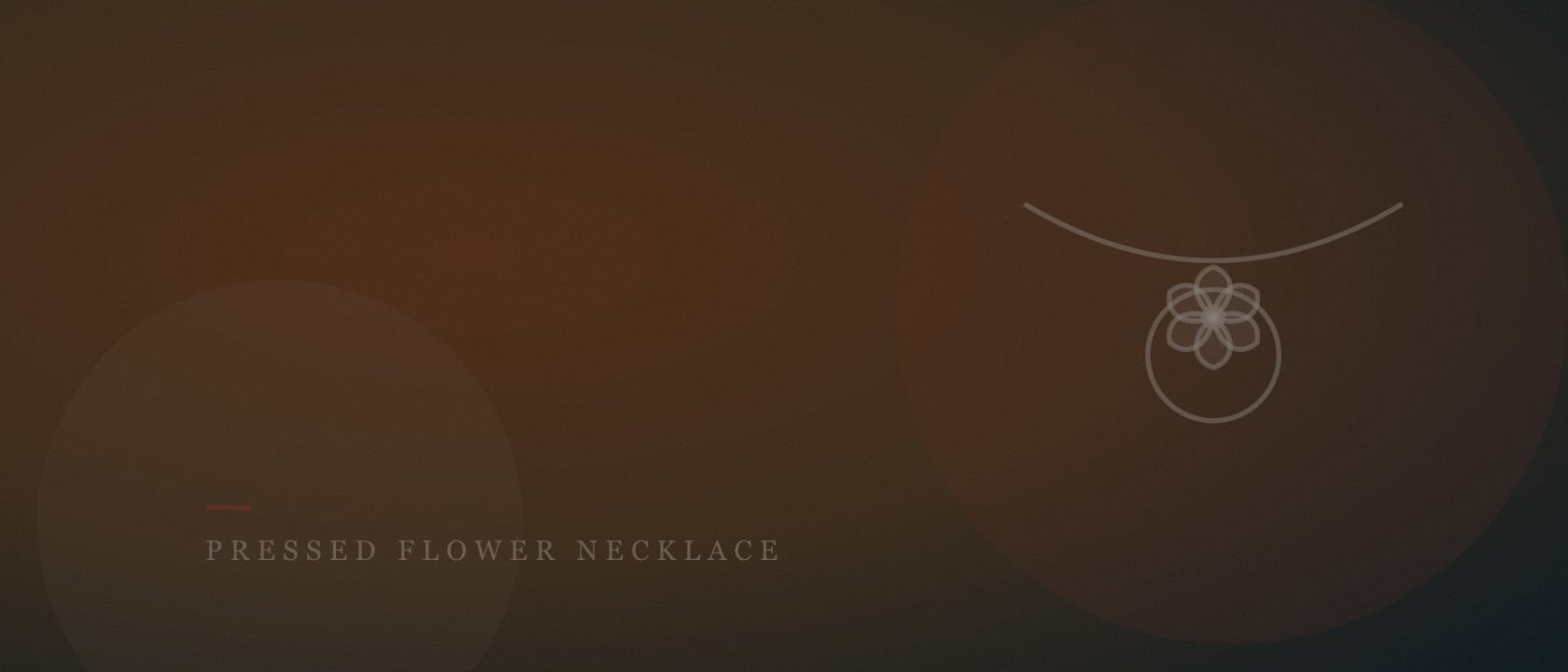 Pressed Flower Necklace